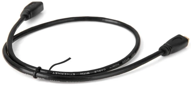 Alt view image 6 of 7 - AJMRTC HDMI 1.4 Micro HDMI D Type Male to Female Extension Cable 30cm, Micro HDMI M/F Extender Cord, D-Type MicroHDMI Extension Wire for Cameras, Action Cam and Portable Devices