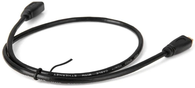 Alt view image 2 of 7 - AJMRTC HDMI 1.4 Type D Micro HDMI Male to Female Extension Cable 30cm, Micro HDMI M/F Extender Cord, D-Type MicroHDMI Extension Wire for Action Cameras, Digital Cameras & Portable Devices