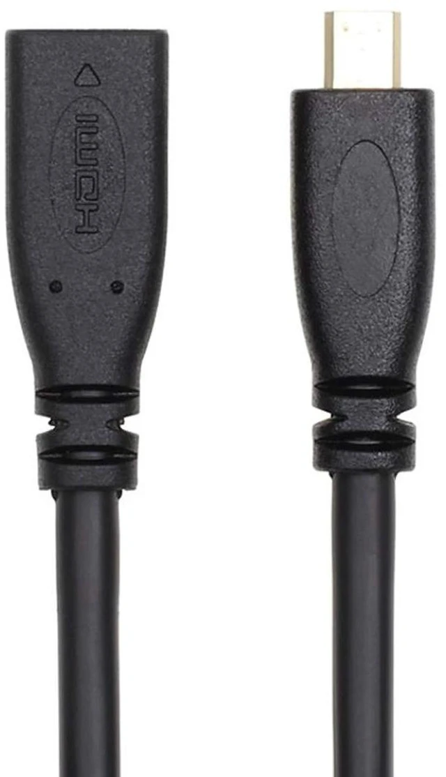 Alt view image 5 of 7 - AJMRTC HDMI 1.4 Type D Micro HDMI Male to Female Extension Cable 30cm, Micro HDMI M/F Extender Cord, D-Type MicroHDMI Extension Wire for Action Cameras, Digital Cameras & Portable Devices