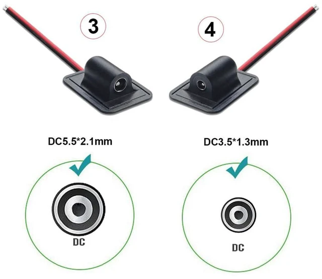 Alt view image 3 of 7 - AJMRTC 4Pcs Type-C Micro-USB DC 5.5x2.1mm 3.5x1.35mm Power Extension Cable, Multi Connector Charging Cord for Backpack Charging, Electric Heating Pads and Small 5V Heating Devices