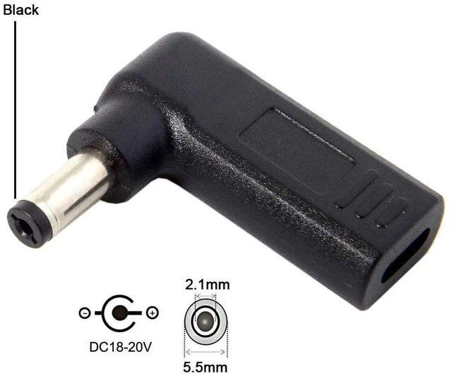 Alt view image 5 of 6 - AJMRTC USB 3.1 Type-C to DC 20V PD Trigger Emulator Adapter, 90 Degree Angled USB-C PD Power Converter with 5.5x2.1mm Barrel Plug for Devices with 5.5*2.1mm DC Jack