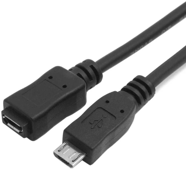 Alt view image 4 of 7 - AJMRTC 150cm (5ft) Full Pin Micro USB 2.0 5Pin Male to Female Extension Cable, M/F OTG Cord for Smartphone, Tablet, Charging and Data Transfer