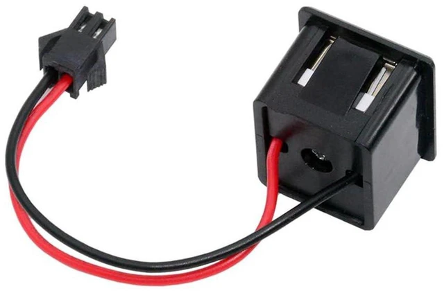 Main image of AJMRTC DIY OEM Dual Type-A Female Socket to 2Pin Header Cable, 2.54mm Pitch Latch Mount Connector, DC 5V Power Pigtail Wire for Electronic Project, PCB Board and DIY Circuit Power Supply