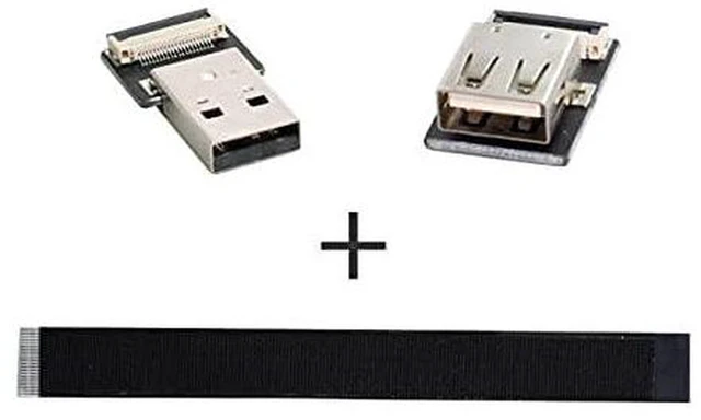 Alt view image 6 of 6 - AJMRTC 200cm USB 2.0 Type-A Male to Female Flat Slim FPC Extension Cable, Ultra Thin Ribbon Data Cord for FPV Drone, Hard Disk, Scanner, Printer and Space-Limited Equipment Installation