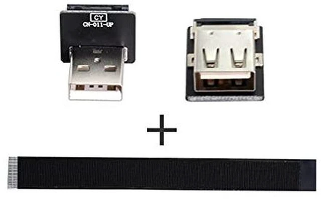Alt view image 2 of 7 - AJMRTC 50cm Up Angled USB 2.0 Type-A Male to Female Flat Slim FPC Extension Cable, Ultra Thin Ribbon Data Cord for FPV Drone, Hard Disk, Scanner, Printer & Narrow Space Mounting