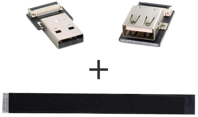 Alt view image 2 of 7 - AJMRTC 100cm USB 2.0 Type-A Male to Female Flat Slim FPC Extension Cable, Ultra Thin Ribbon Data Cord for FPV Drone, Hard Disk, Scanner, Printer & Compact Space Mounting