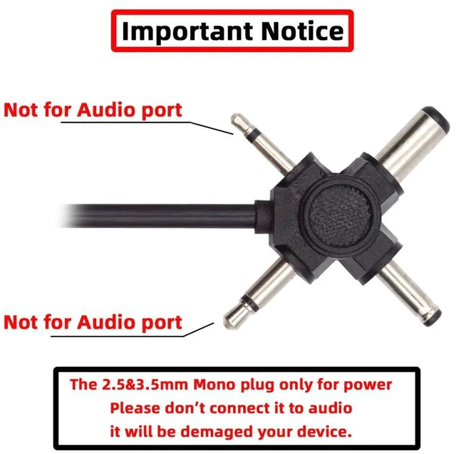 Alt view image 3 of 7 - AJMRTC 4-in-1 USB2.0 Type-A Male to DC 5V Power Cable 150CM, Interchangeable Barrel Tips:5.5x2.1mm,4.0x1.7mm,3.5mm,2.5mm Universal Charging Cord for Small 5V Electronics