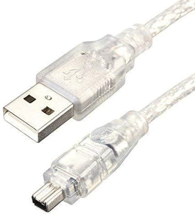 Alt view image 4 of 7 - AJMRTC USB Male to Firewire IEEE 1394 4 Pin Male iLink DV Adapter Cable, Compatible with Sony DCR-TRV75E Handycam Camcorder, Transfer DV Video Footage from Digital Camcorder to PC, 4Pin 1394 iLink Fir