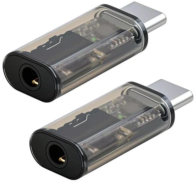 Main image of AJMRTC 2Pcs/Lot USB-C Type C to 16bit 48kHz 3.5mm AUX & MIC Audio Sound Card Adapter, USB-C to 3.5mm Jack Audio Converter with Microphone Input for Laptops, Tablets, Smartphones