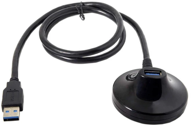 Main image of AJMRTC USB 3.0 Type-A Male to Female Extension Docking Cable, 0.8M 5Gbps High Speed USB A Extender Cord, Portable Extension Dock Station Cable for PC, Laptop, USB Flash Drives and Peripherals