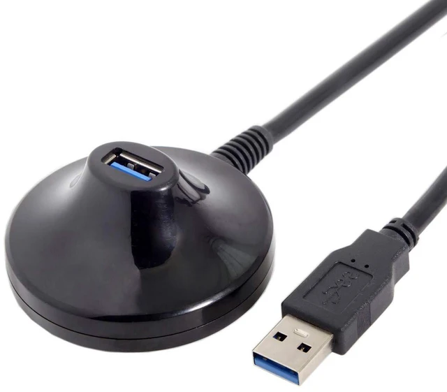 Alt view image 2 of 6 - AJMRTC USB 3.0 Type-A Male to Female Extension Docking Cable, 0.8M 5Gbps High Speed USB A Extender Cord, Portable Extension Dock Station Cable for PC, Laptop, USB Flash Drives and Peripherals