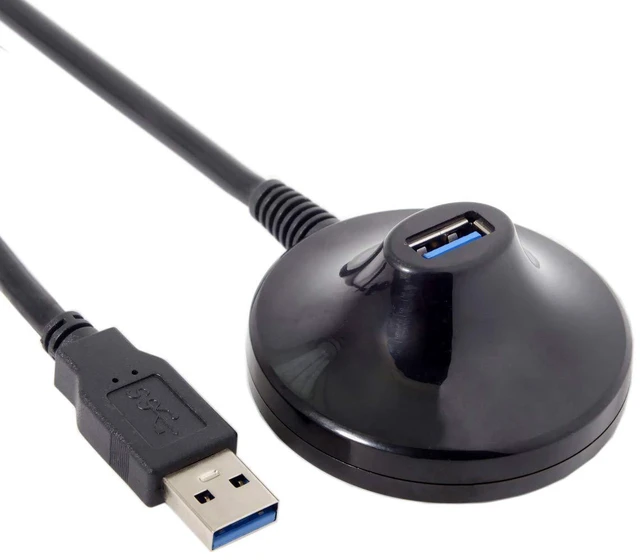 Alt view image 6 of 6 - AJMRTC USB 3.0 Type-A Male to Female Extension Docking Cable, 0.8M 5Gbps High Speed USB A Extender Cord, Portable Extension Dock Station Cable for PC, Laptop, USB Flash Drives and Peripherals