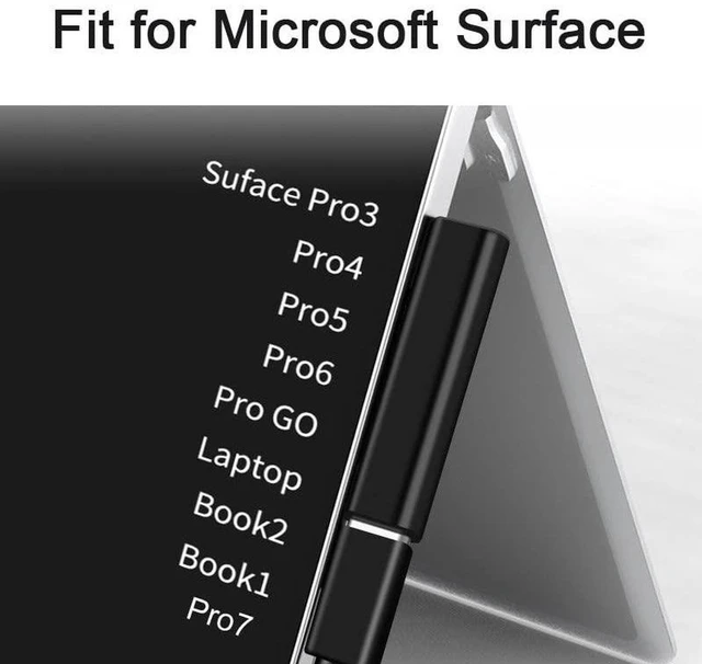 Alt view image 2 of 7 - AJMRTC DC 15V USB-C Female to Microsoft Surface Charging Adapter, Type-C PD Trigger Converter for Surface Pro7 Pro6 Pro5 Pro4 Pro X Go Book, USB-C Power Supply Charger Connector