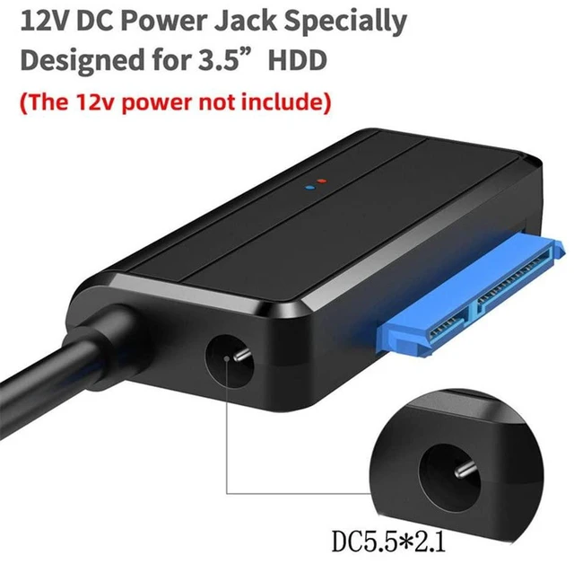 Alt view image 4 of 7 - AJMRTC USB 3.0 to 90 Degree Angled SATA 22 Pin Adapter Cable, SATA to USB Converter for 2.5" 3.5 Inch HDD SSD Hard Disk Drive, Suitable for Desktop, Laptop External Storage Connection