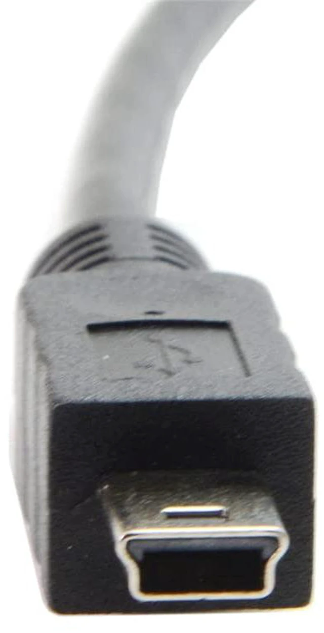 Alt view image 6 of 7 - AJMRTC 50CM Panel Mount Mini USB 2.0 5Pin Male to Female Extension Cable, Screw Lock Type Mini USB Adapter Cord, Flush Mount Cable for Industrial Equipment, Dashboard and Electronic Device Installatio