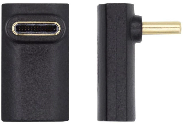 Main image of AJMRTC USB4 Type-C Male to Female Up & Down Angled Adapter, 40Gbps High Speed Data, 240W PD Power Delivery & 8K Video Output, USB4 90° Angled Extender Compatible with NS, Smartphone, Laptop & USB-C