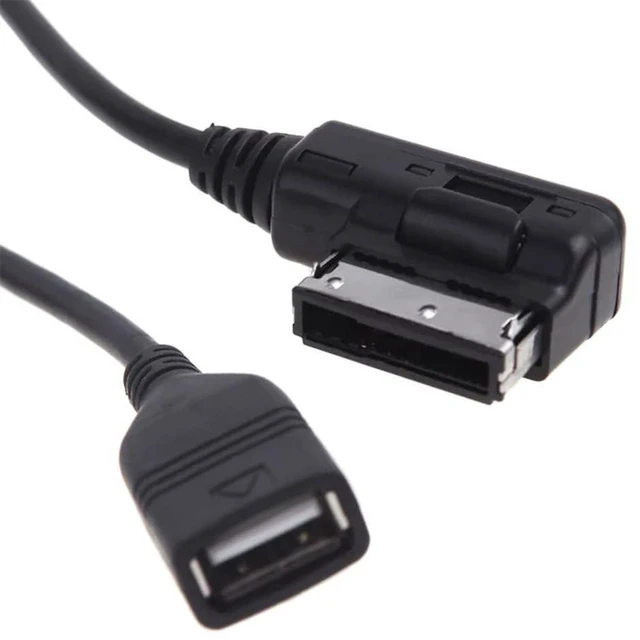 Alt view image 3 of 7 - AJMRTC AMI MDI USB AUX Adapter Cable, Media in Interface Cord for VW Audi 2014 A4 A6 Q5 Q7, Supports USB Flash Drive Audio Playback & AUX Input