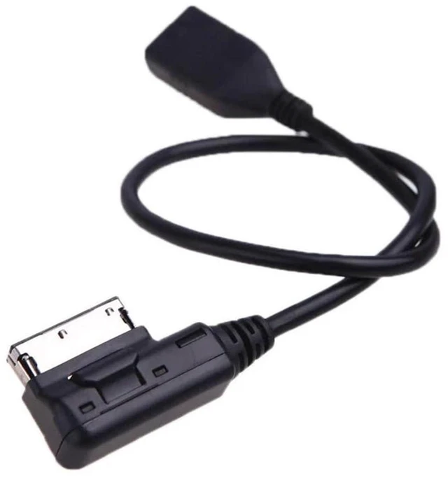 Alt view image 7 of 7 - AJMRTC AMI MDI USB AUX Adapter Cable, Media in Interface Cord for VW Audi 2014 A4 A6 Q5 Q7, Supports USB Flash Drive Audio Playback & AUX Input