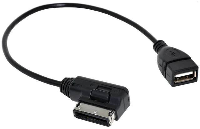 Main image of AJMRTC Media In AMI MDI USB AUX Adapter Cable, Car Music Interface Cord for VW Audi 2014 A4 A6 Q5 Q7, Play Music via USB Flash Drive & 3.5mm AUX Input