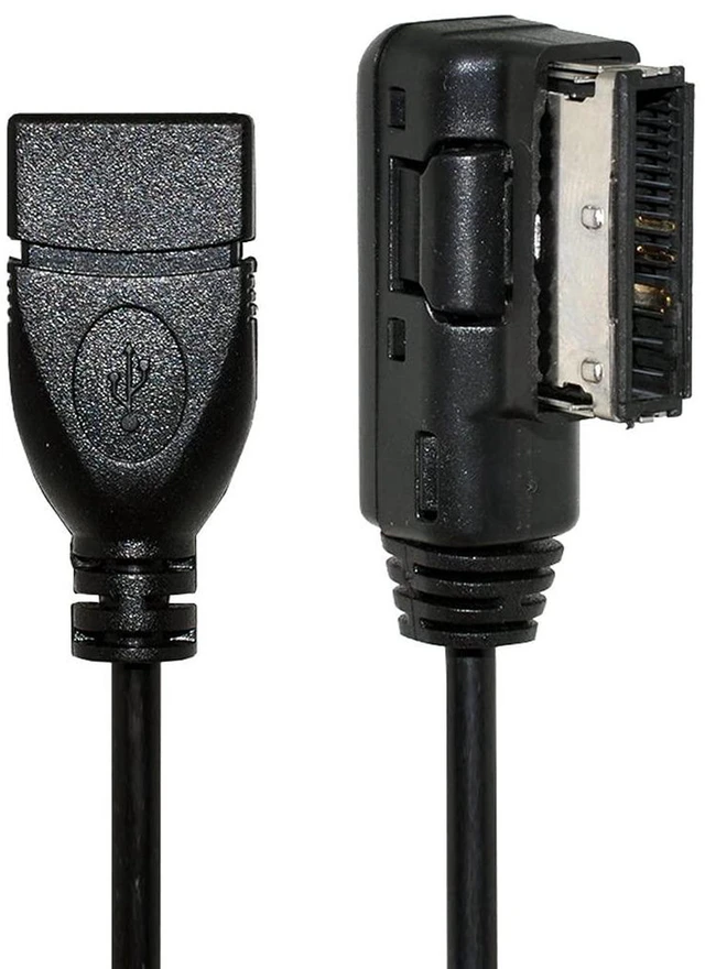 Alt view image 4 of 7 - AJMRTC Media In AMI MDI USB AUX Adapter Cable, Car Music Interface Cord for VW Audi 2014 A4 A6 Q5 Q7, Play Music via USB Flash Drive & 3.5mm AUX Input