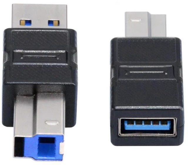 Main image of AJMRTC 2 Pack USB 3.0 Type-B Male to USB3.0 Type-A Male & Female Adapter, 5Gbps High Speed Data Transfer Converter for External Hard Disk, SSD, Digital Camera & USB Peripherals