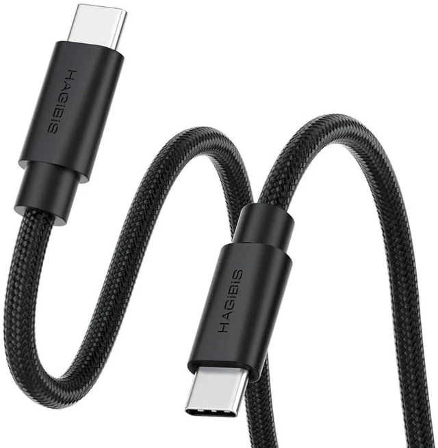 Main image of AJMRTC USB4 Wedge Joint Flexible USB C to USB C Cable, 80Gbps Data Transfer, 240W PD3.1 Fast Charging, 8K@60Hz UHD Video Cord, Compatible with Thunderbolt 5 4 3, iPhone 17 16 15 Pro Max, MacBook Pro