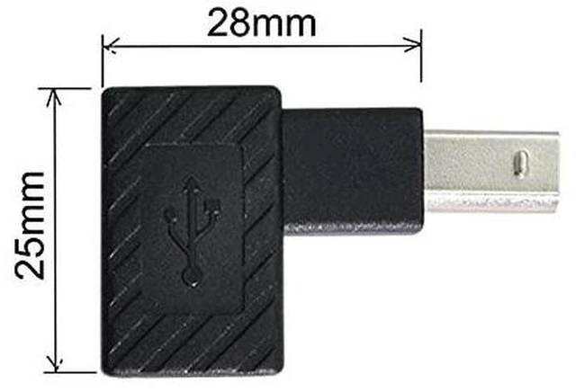 Alt view image 3 of 7 - AJMRTC 4Pcs USB 2.0 B Type Male to Female Extension Adapter, 90 Degree Horizontal & Vertical Angled USB-B Connector, Right Angle Converter for Printer, Scanner, Hard Disk and Industrial Device USB