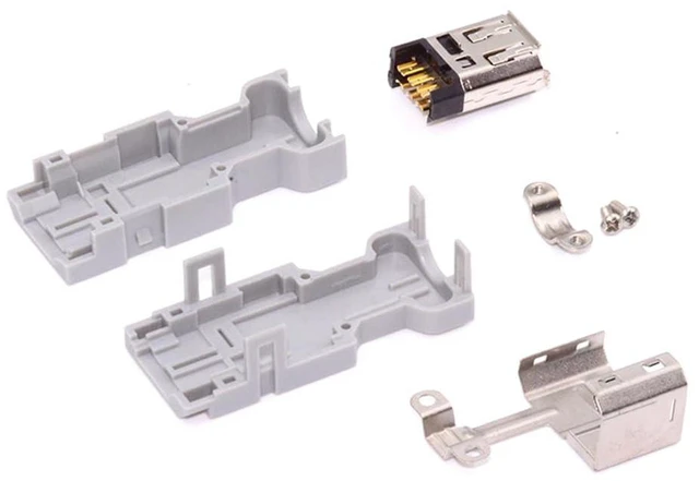 Alt view image 7 of 7 - AJMRTC IEEE 1394 6Pin CN3 Female I/O Socket Connector, SM-6E Servo Encoder Connector Cross Reference 55100-0670 & 54280-0609, Compatible with Yaskawa Panasonic Servo Drive JZSP-CMP9-1-E