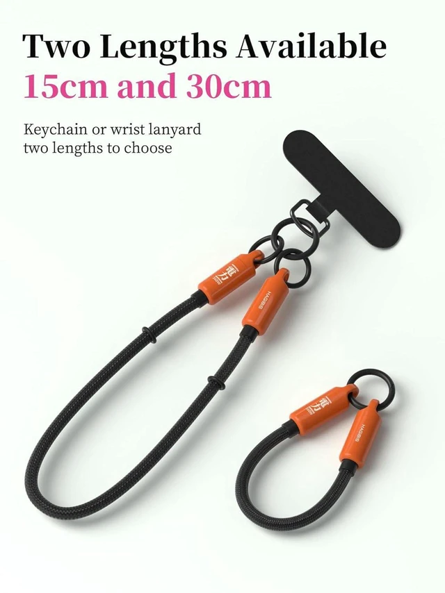 Alt view image 6 of 7 - AJMRTC USB C to C Keychain Cable, 0.5FT Short 240W PD Fast Charging Cord, 480Mbps Data Transfer Portable Lanyard Type-C Cable for iPhone 17 16 15 Pro Max, iPad Pro, Samsung, Android (Orange)