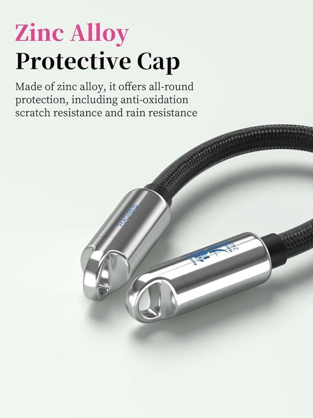 Alt view image 6 of 7 - AJMRTC USB C to C Keychain Cable, 0.5FT Short 240W PD Fast Charging Cord, 480Mbps Data Transfer Portable Lanyard Type-C Cable for iPhone 17 16 15 Pro Max, iPad Pro, Samsung, Android (Silver)