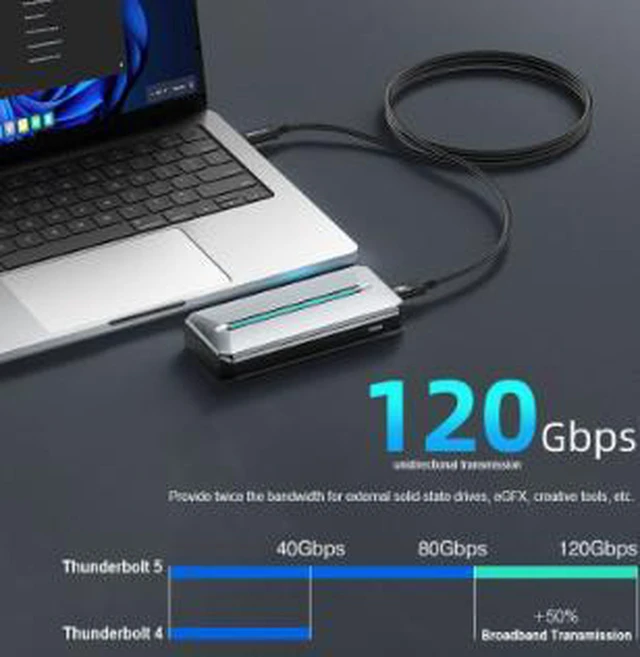 Alt view image 4 of 4 - AJMRTC 0.5M Coaxial USB4 Type-C to C Cable, 80Gbps Ultra High Speed Data Cord, 240W PD Fast Charging, 4K@60Hz Video Output for Laptop, External SSD, Docking Station
