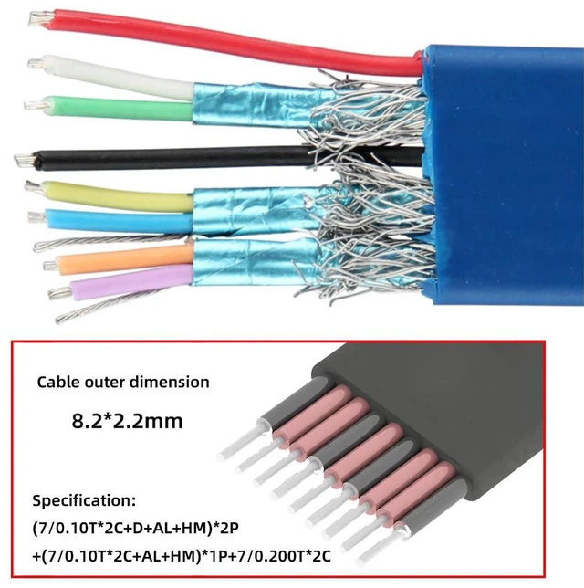 Alt view image 7 of 7 - AJMRTC 200cm Blue Ultra Flat Slim USB3.0 Type-A Male to Type-C Male Data Cable,10Gbps High Speed Cord for Laptops, Computers, SSD, External Hard Drives and Cameras