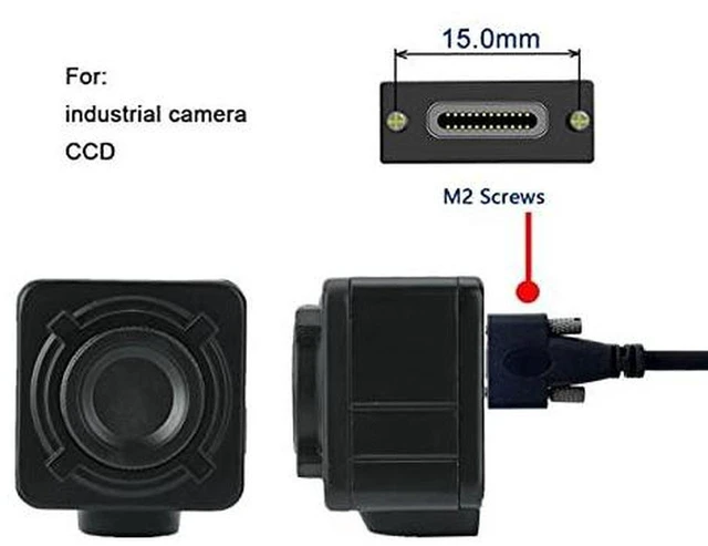 Alt view image 6 of 6 - AJMRTC 120cm USB3.1 Type-C Male to Male Industrial Cable, Dual M2 Screws Locking on Both Ends,10Gbps Data Transfer, Panel Mount Type Cord for Industrial Cameras and Machine Vision Systems
