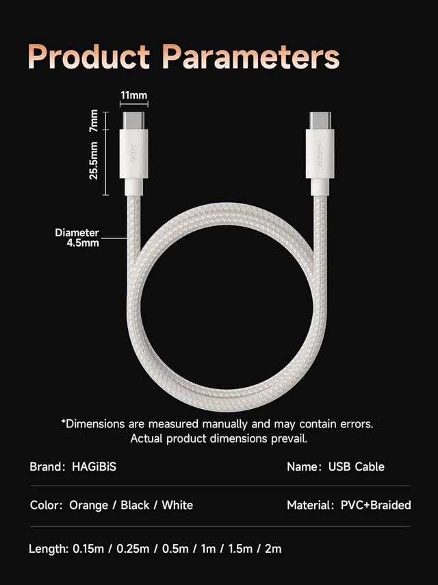 Alt view image 2 of 7 - AJMRTC 4.9FT White Wedge Joint USB-C Cable, 240W PD Fast Charging, USB2.0 480Mbps Data Transfer Flexible Type-C Cord for iPhone 17,16,15 Pro Max, MacBook Pro and MacBook Air