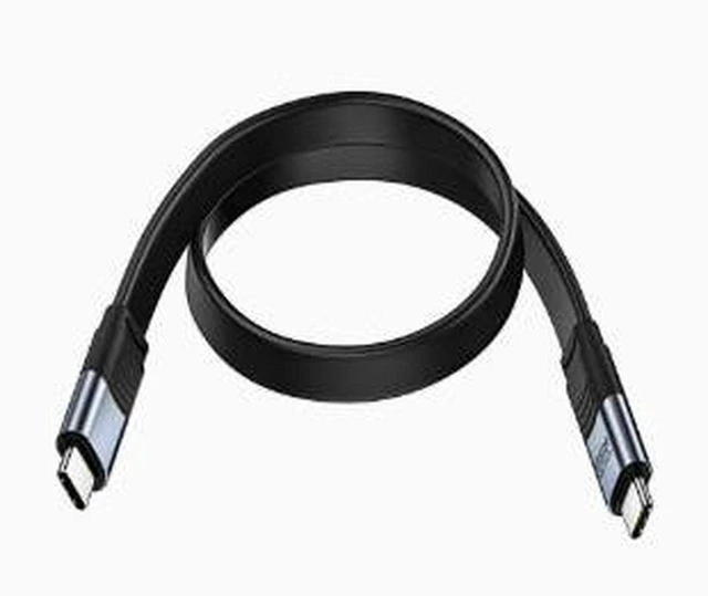 Main image of AJMRTC 1.6FT Flat USB4 Type-C to Type-C Cable,40Gbps High Speed with E-Marker Chip,240W PD Fast Charging,8K@60Hz Video Output All-in-One Cord for Laptops, Monitors, External SSD and USB-C Hubs