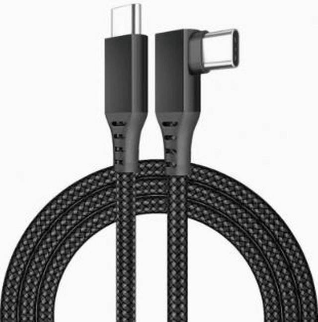 Main image of AJMRTC 16FT /5M Right Angle USB-C VR Link Cable, 5Gbps High Speed Data Transfer & 60W PD Fast Charging Cord, Designed for Oculus Quest 2 / Quest3, Stable VR Gaming Streaming for PC VR Workstation