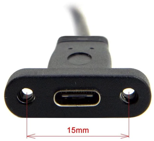 Alt view image 7 of 7 - AJMRTC Single Port USB-C Female to USB2.0 Motherboard 9pin 10pin Header Cable, 20cm PCI Slot Bracket, USB3.1 Type-C Panel Mount Adapter for Desktop PC Rear Chassis Expansion