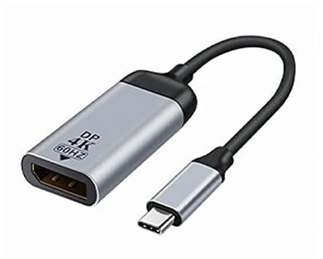 Main image of AJMRTC USB-C to DisplayPort DP Cable Adapter, 4K & 2K@60Hz UHD Video Converter, Type-C to DP Cord for Laptop, Tablet, Smartphone, Monitor Connection