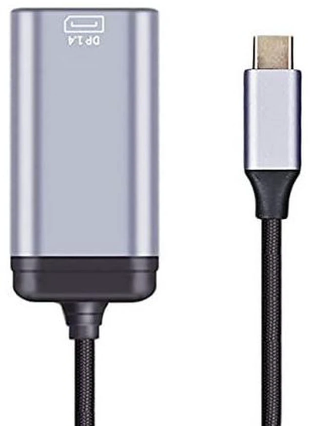 Alt view image 2 of 7 - AJMRTC USB-C to DisplayPort DP Cable Adapter, 4K & 2K@60Hz UHD Video Converter, Type-C to DP Cord for Laptop, Tablet, Smartphone, Monitor Connection