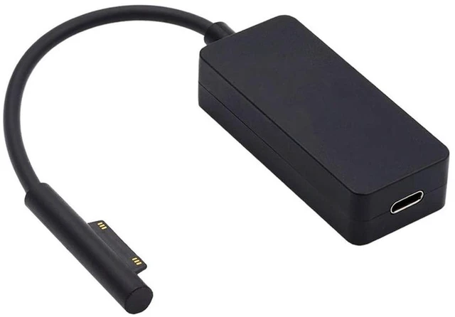 Main image of AJMRTC 65W 15V USB-C Type-C Female to Surface Charging Cable, DC Power Input PD Charger Adapter Cord for Surface Pro3 Pro4 Pro5 Pro6 Pro7 Pro8 Pro9, Surface Book Pro Power Supply Charging Converter