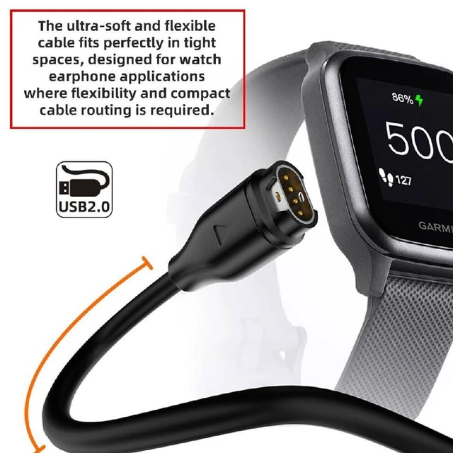 Alt view image 4 of 7 - AJMRTC 2-Pack Magnetic Charging Cable Combo, USB Type-C & Type-A to 2Pin 4Pin Cord, Compatible with Smart Watch, Wireless Earphones, Garmin, Shokz Headphones