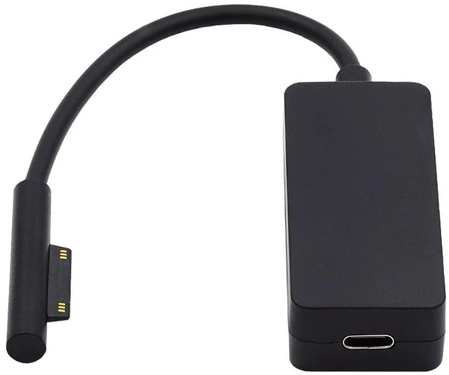 Main image of AJMRTC 65W 15V USB-C Female to Surface Charging Cable, 20cm Type-C Female to Surface Power Cord for Surface Pro 3/4/5/6/7/8/9, Surface Book Pro, PD Trigger Charger Cable