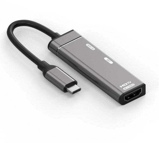 Main image of AJMRTC USB-C Multiport Adapter, Type-C to HDMI 4K@120Hz Converter, USB3.0 OTG Hub with 100W PD Female Power Port, USB C Dongle for HDTV, Monitor, Laptop, Tablet
