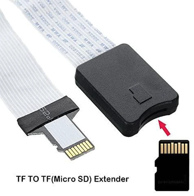 Alt view image 7 of 7 - AJMRTC 25cm Micro-SD TF Memory Card Extension Soft Flat FPC Cable, Male to TF Female FPC Extender Cord, Flexible Ribbon Cable for TF Card Reader, Embedded & DIY Electronic Projects