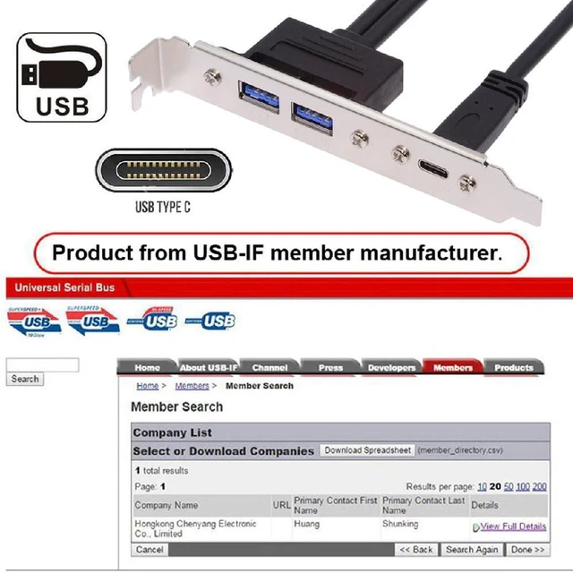 Alt view image 3 of 7 - AJMRTC PCI-E Back Panel Cable, 10Gbps Type-E & 5Gbps USB3.0 19/20Pin Motherboard Header to USB-C + USB3.0 Type-A Dual Female Ports, Desktop PC Rear PCI Slot USB Expansion Bracket