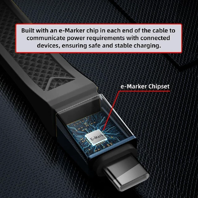 Alt view image 4 of 7 - AJMRTC 18cm USB4.0 Gen4 Flat Slim FPC Magnetic USB4 Cable, 80Gbps Bandwidth, 240W PD Charging, 16K@30Hz,8K/5K@60Hz Video Cord, Magnetic USB-C Connector Compatible with Thunderbolt 3/4/5 for Docking