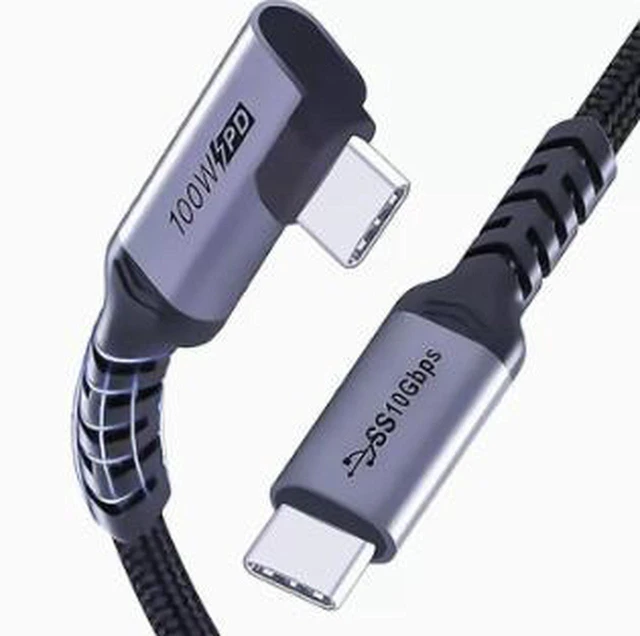 Main image of AJMRTC 9.8FT(3M) USB 3.2 Gen2 Type C Male to Male Full-Function Cable, 10Gbps Data Transfer, 100W PD Fast Charging, 4K@60Hz Video Output Cord for Laptop, External SSD, Monitor, Tablet & USB-C Mobile