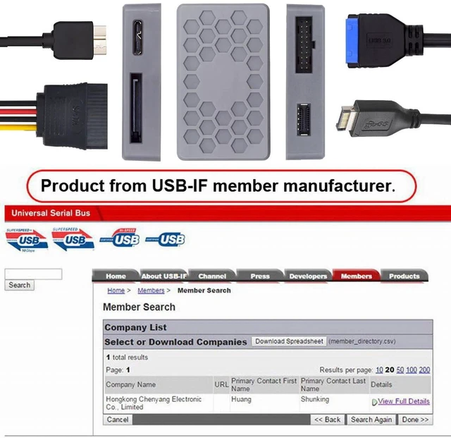 Alt view image 3 of 7 - AJMRTC USB3.1 Front Panel Splitter HUB PCBA, 5Gbps Type-E /19Pin /20Pin /Micro USB3.0 Header Input to Dual Female Type-E & 19/20Pin Socket, Internal Motherboard Adapter for Desktop PC DIY Upgrade