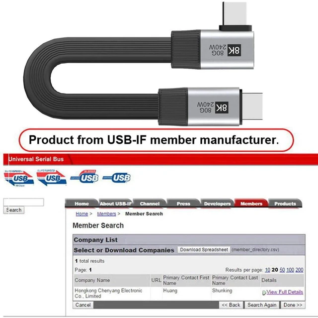 Alt view image 3 of 7 - AJMRTC USB5.0 80Gbps Flat Slim FPC Male to Male Extension Cable 20cm, 90 Degree Right Angled, 240W PD, 16K 8K@60Hz 5K Video, Backward Compatible with 40Gbps USB4.0 Thunderbolt3/4/5