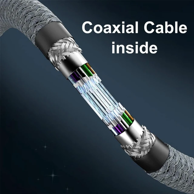 Alt view image 4 of 7 - AJMRTC USB4 Extension Cable Male to Female, 40Gbps High Speed Cord, 100W PD Charging, Supports 8K@60Hz Video, Backward Compatible with Thunderbolt 3/4 for Laptop, Docking Station, External SSD